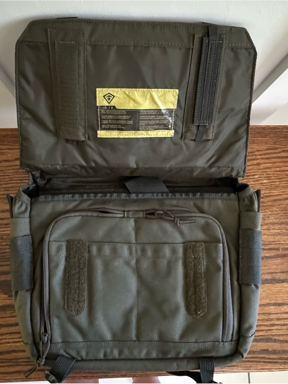 Men's Tactical Messenger Bag in Olive Green - Picture 2 of 7